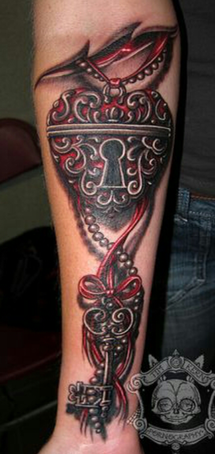    Lock And Key Tattoos!!!!