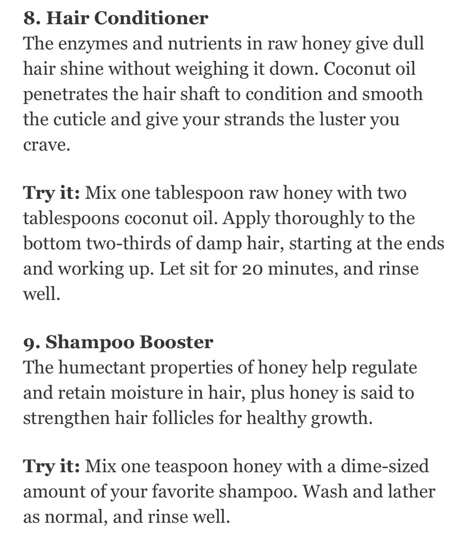 1⃣1⃣ Ways To Use Honey To Get More Gorgeous Skin, Hair And Nails. 🙆🏻