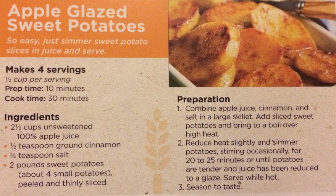 Apple Glazed Sweet Potatoes !!