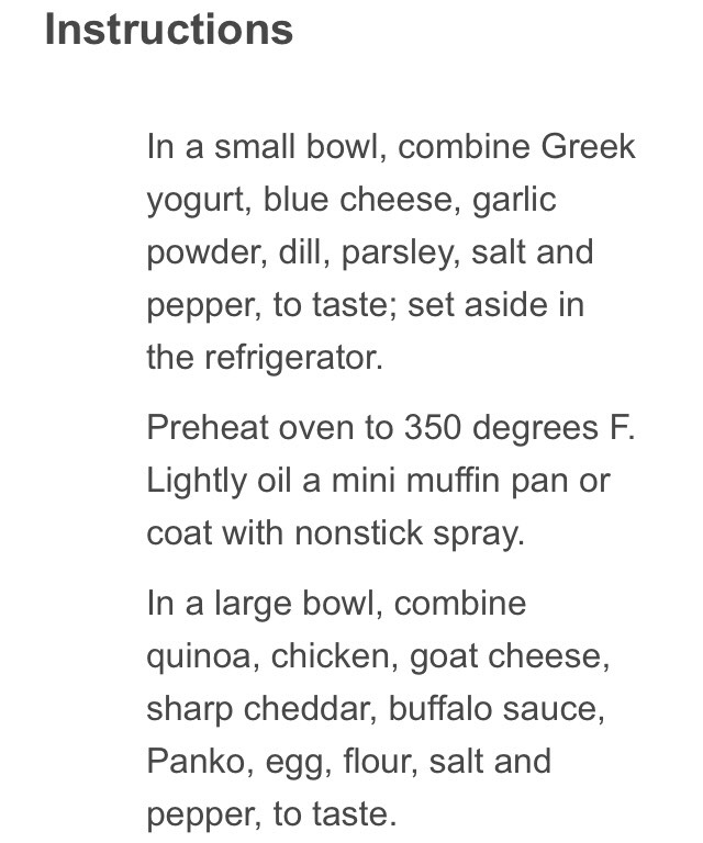 Buffalo Chicken Bites W Greek Yogurt Dip