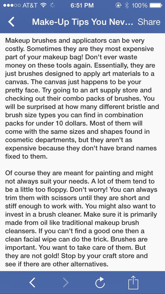 Save on make up brushes and cleaners!
