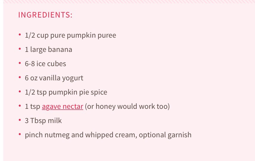 Pumpkin Pie Smoothie