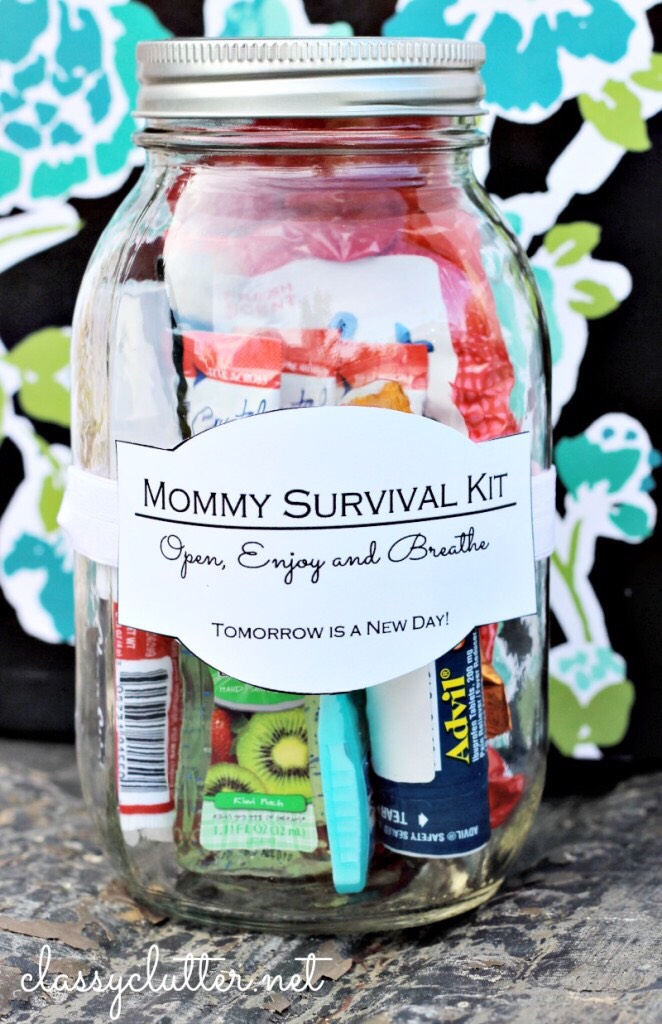 Anything a mom would have to fix spills, migraines, or just something sweet! 