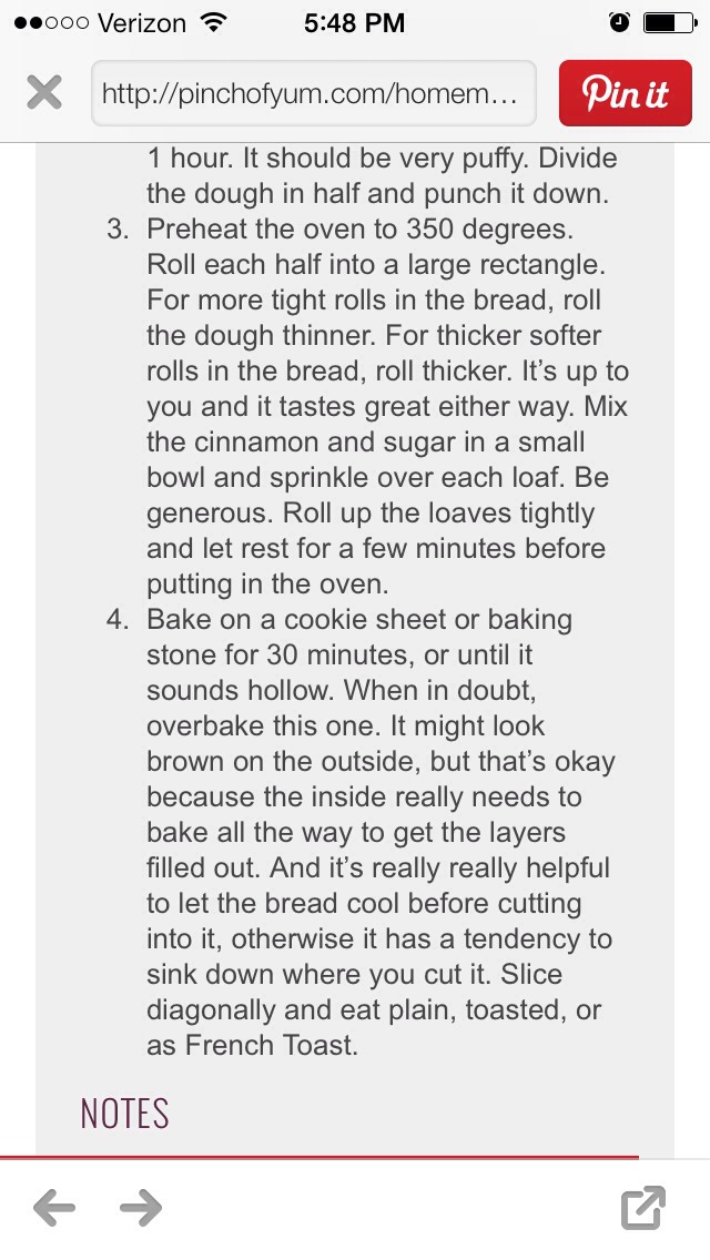 Homemade Cinnamon Swirl Bread