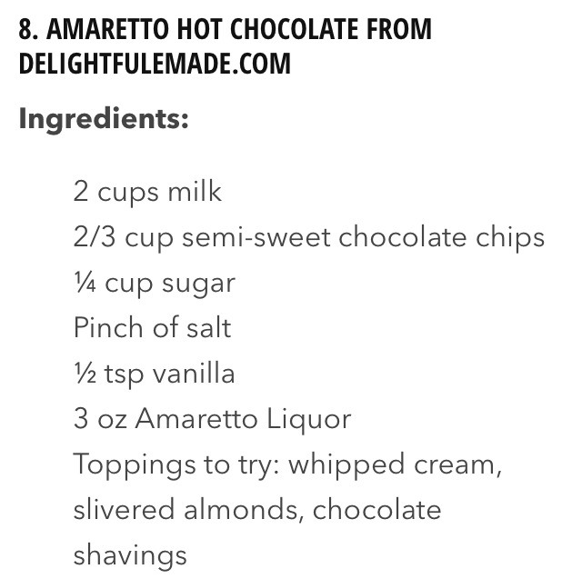 π Adult Hot Chocolate Recipes!