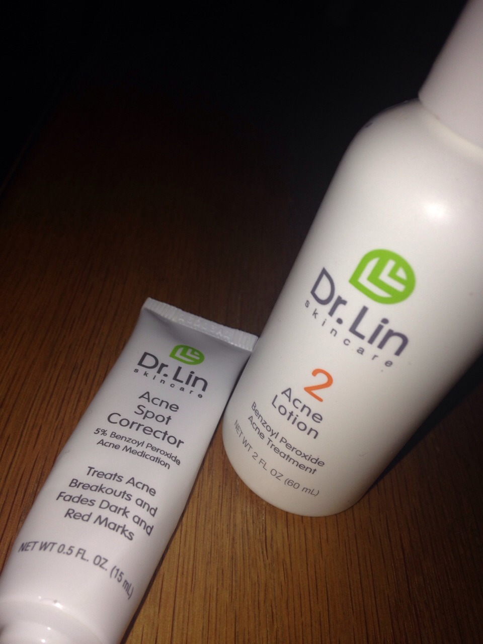 Step 2: apply your acne lotion with acne spot corrector on desired spots 