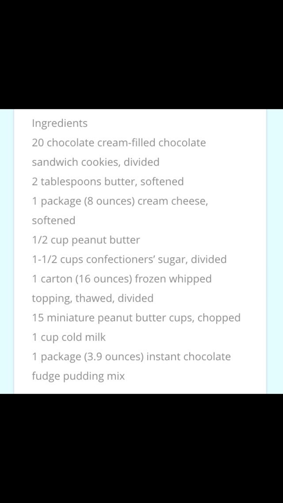 Oreo Peanut Butter Cup ( No Bake )