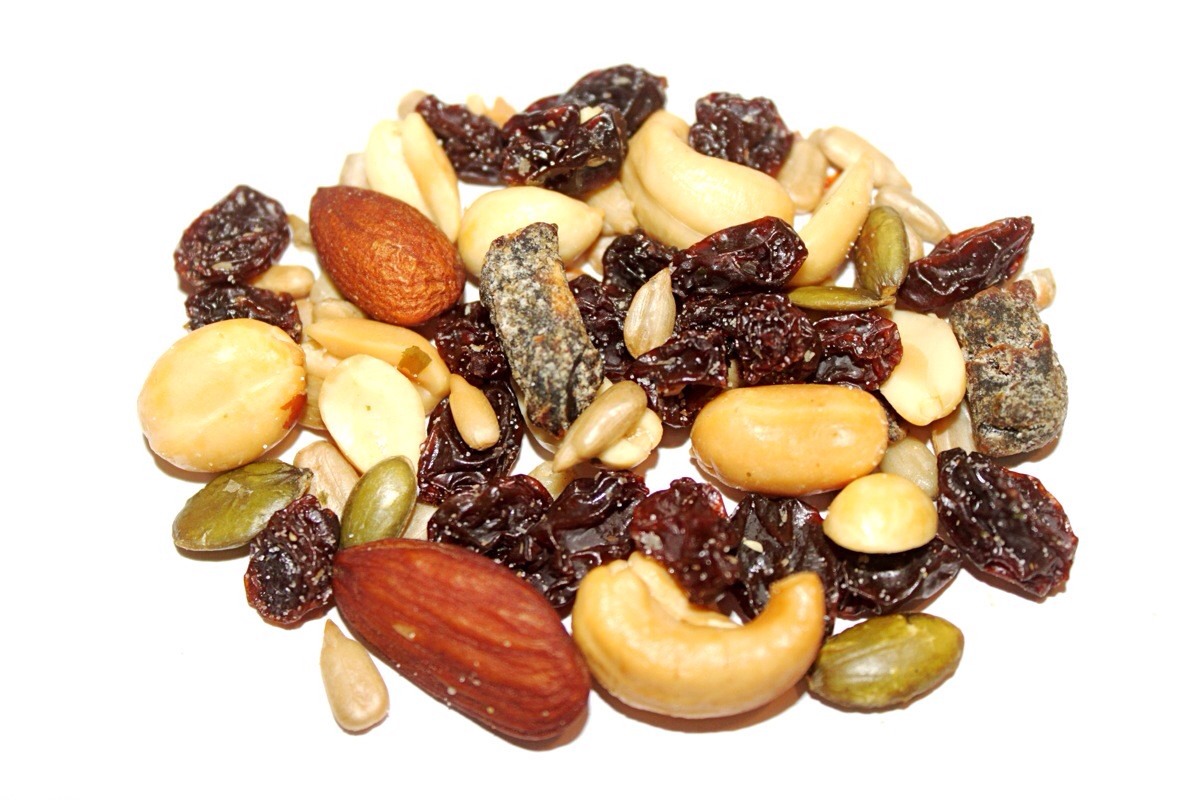Trail mix
You can add anything really. Peanuts, berries, seeds, ANYTHING!!!