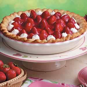 Fresh strawberry pie 