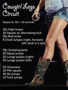 Cowgirl Legs Circuit <-- Get Toned Legs 