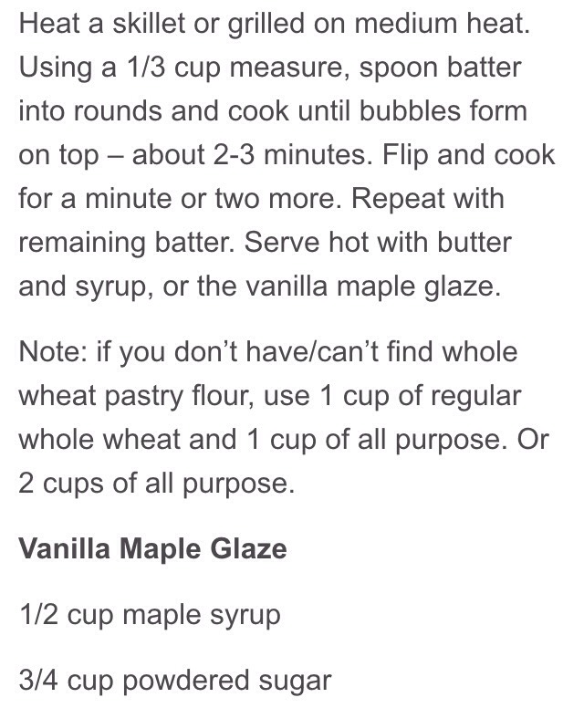 Whole Wheat Brown Sugar Banana Bread Pancakes