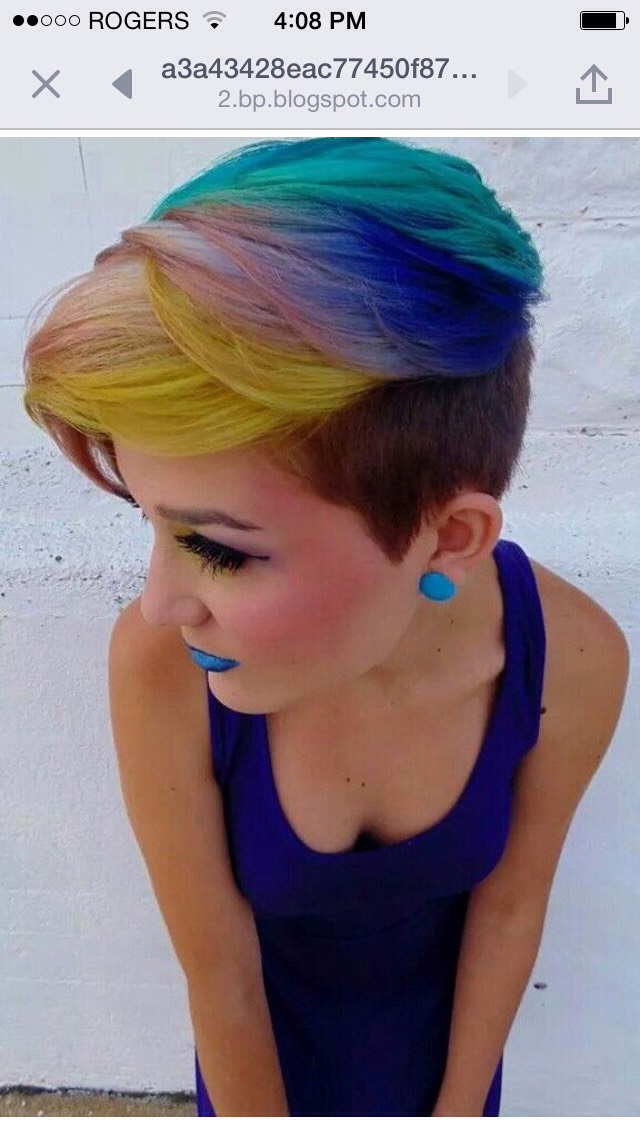Rainbow Hair Colors 