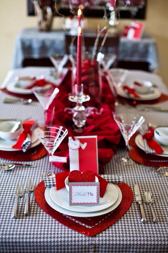 Valentines Table Setting Ideas 