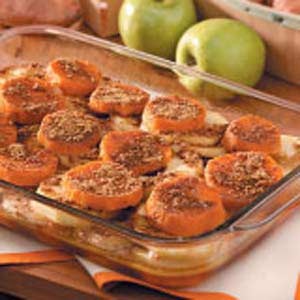 Apple Glazed Sweet Potatoes !!