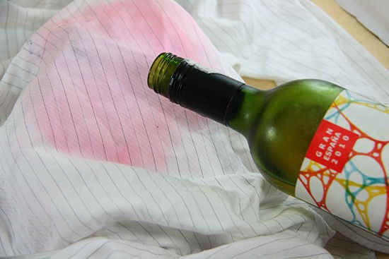 Use white wine to get rid of red wine stains!