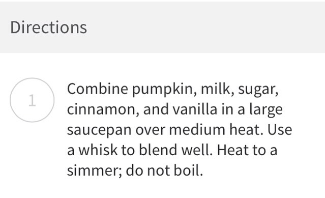 ✨No Coffee Pumpkin Latte✨