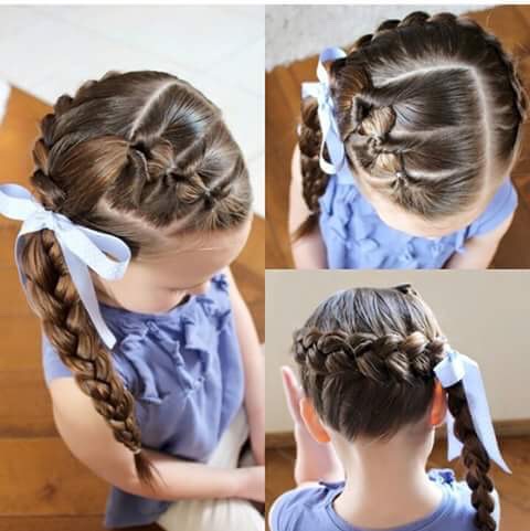 💕28 Braided & Knotted Hairdos For Little Girls💕