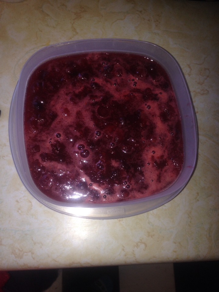 Transfer to another container & cool in the fridge (it will thicken upon cooling). Then serve and enjoy!