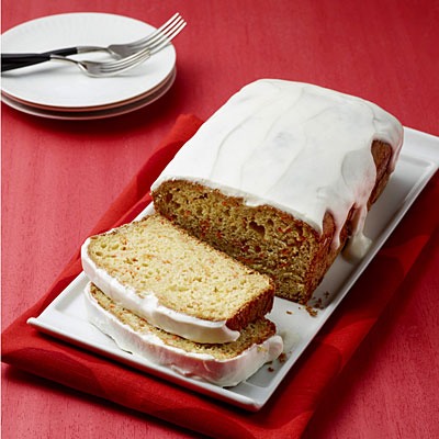 Carrot Loaf Cake With Yogurt Glaze ( 265 )