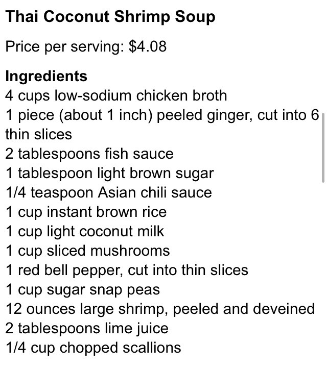 Delicious Thai Coconut Shrimp Soup 😋💯