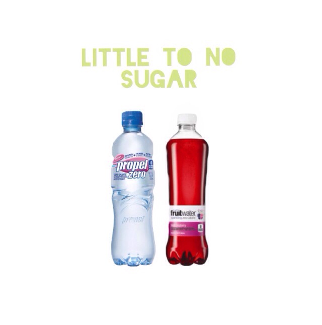 Example of little to no sugar, again, you don't have to choose only these drinks, it's your choice :)