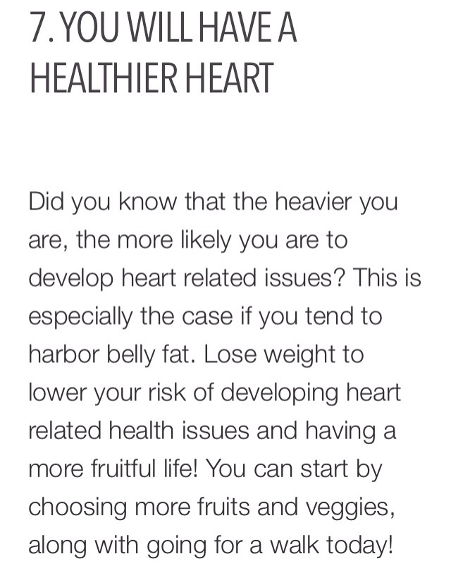 ✨💥✨7 Reasons To Lose Weight And Better Your Health Starting Today!!!!✨💥✨