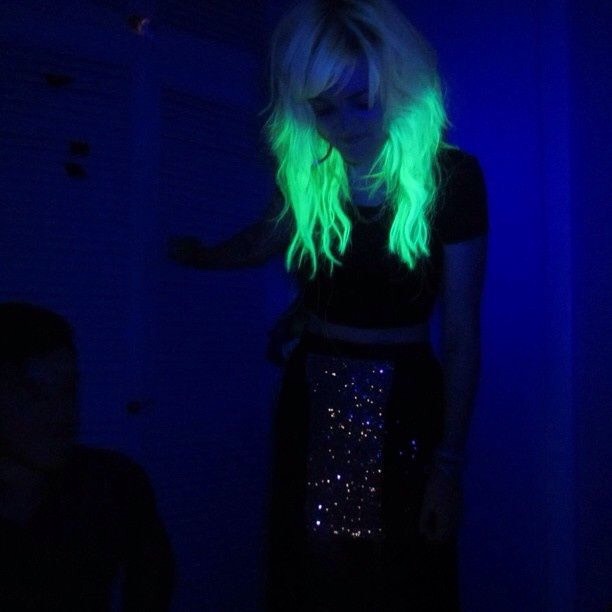 How to Make Your Hair Glow in the Dark