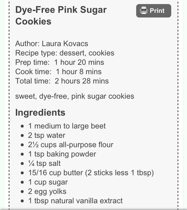 Dye-Free Pink Sugar Cookies! 