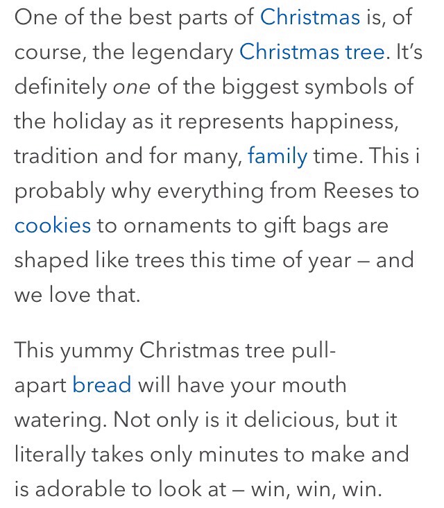 🍴Christmas Tree Pull Apart Bread Recipe!🍴