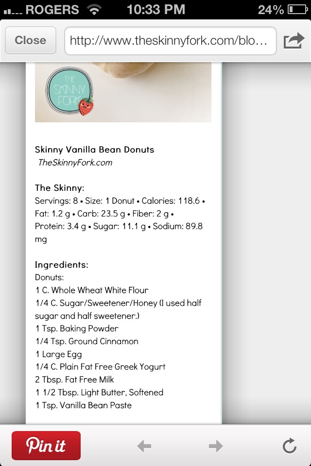 Skinny Vanilla Bean Doughnuts!!!