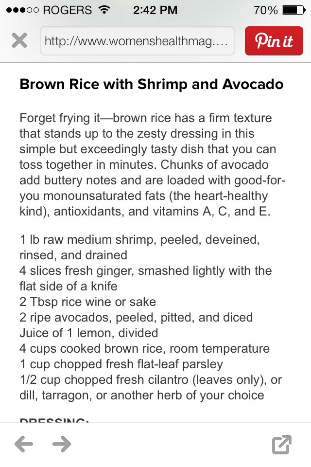 Brown Rice With Shrimp And Avocado