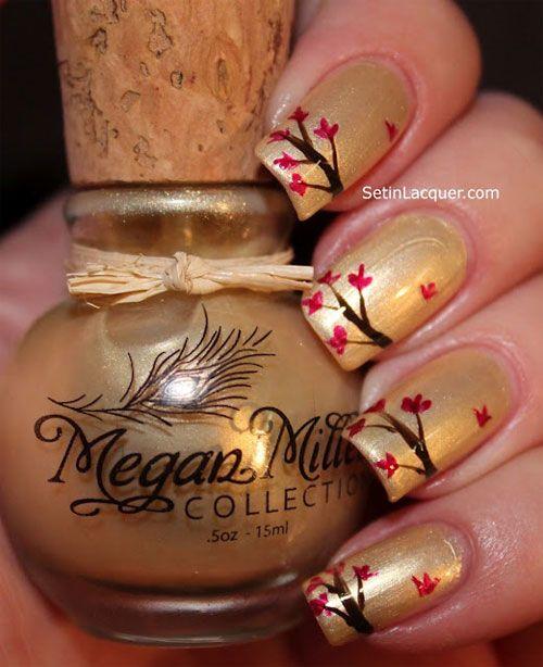 Super Easy Step By Step Fall Nail Tutorials#fallnails