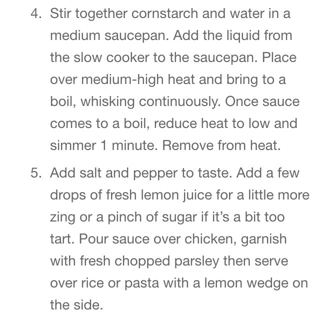 Lemon Garlic Slow Cooker Chicken #SpringForward