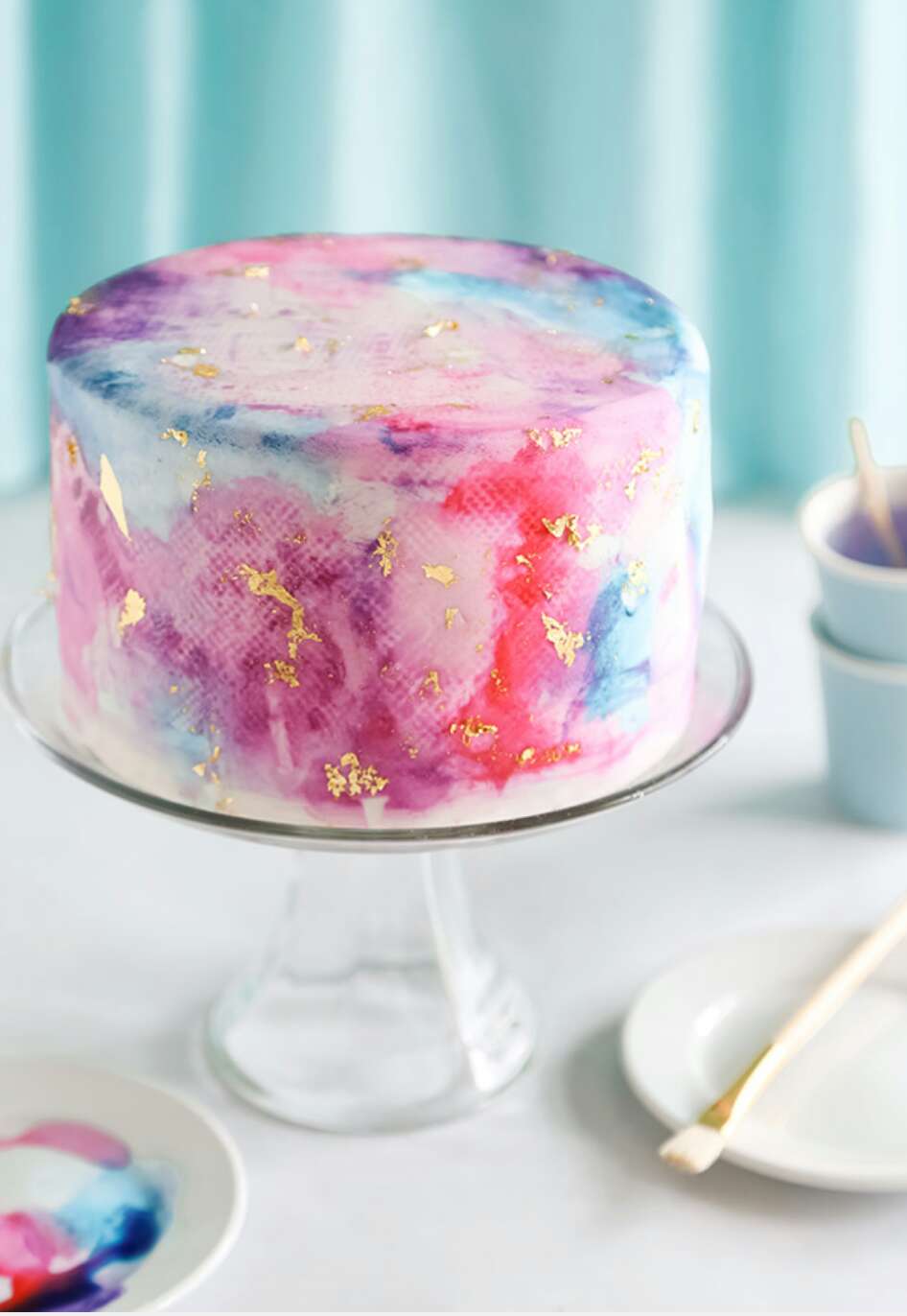 Watercolor  Graffiti  Chocolate  Cake!