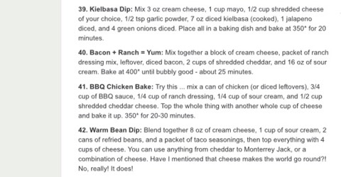 ⭐️ 101 Cream Cheese Dip Recipes ⭐️
