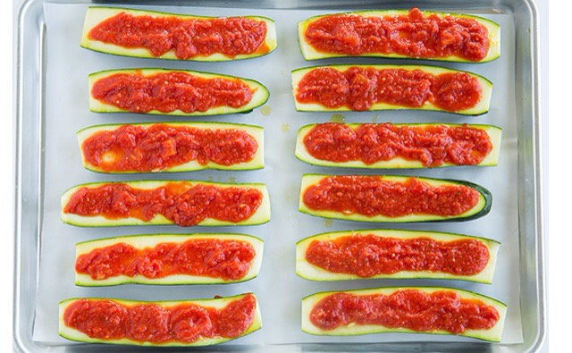 Zucchini Pizza Boats