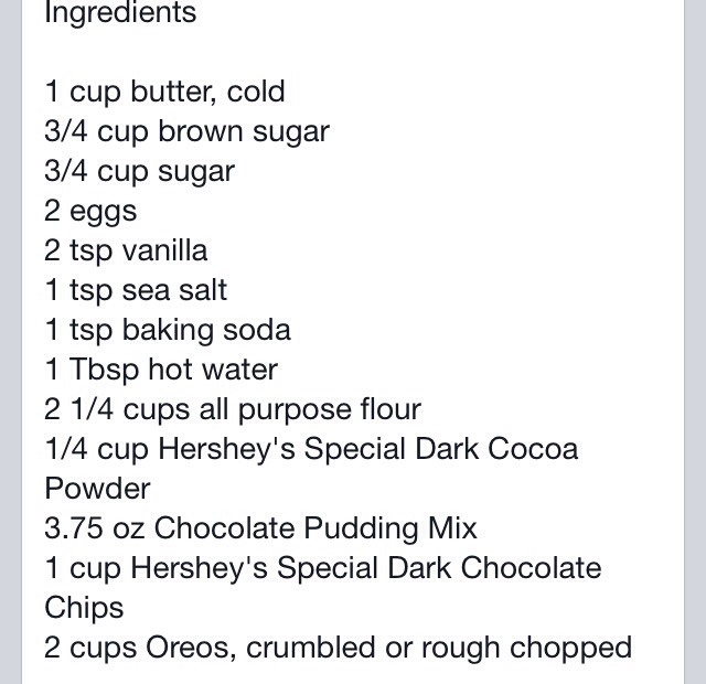 Double Dark Chocolate Oreo Pudding Cookies, Yummy!