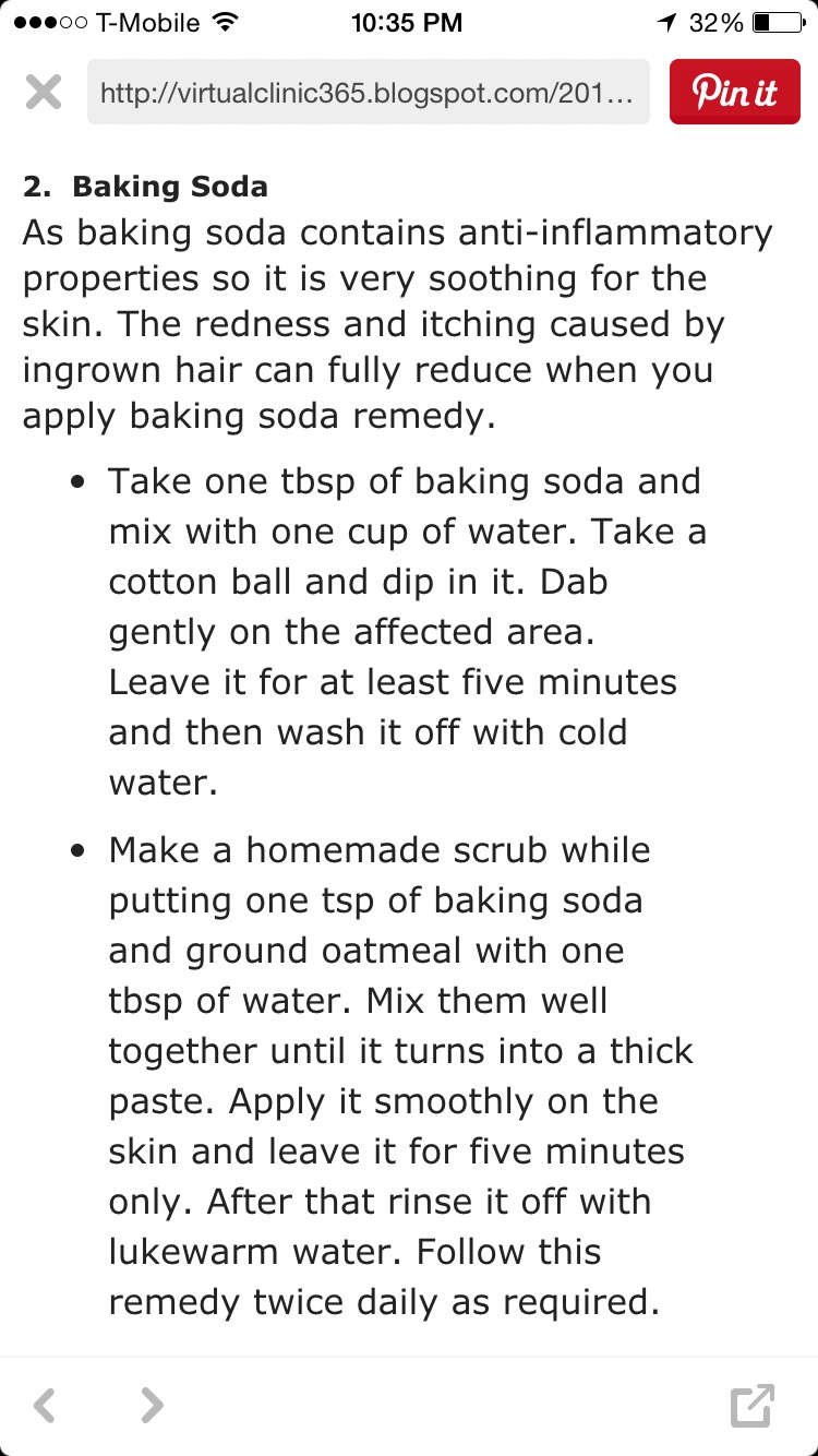 How To Get Rid Of Ingrown Hair! 