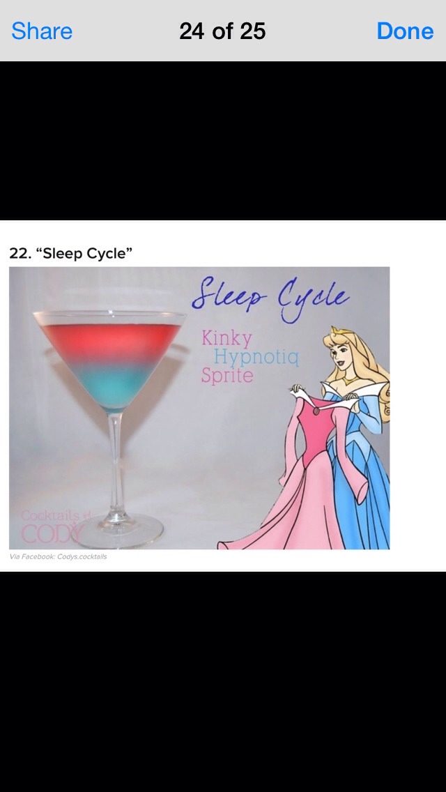Disney cocktails 🍹