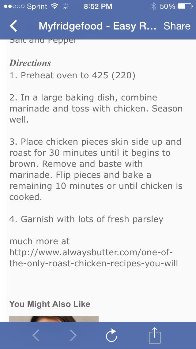 Easy Roast Chicken