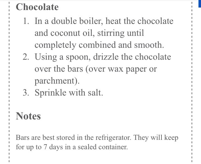 Salted Dark Chocolate Almond Butter Granola Bars