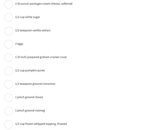 Ingredients: