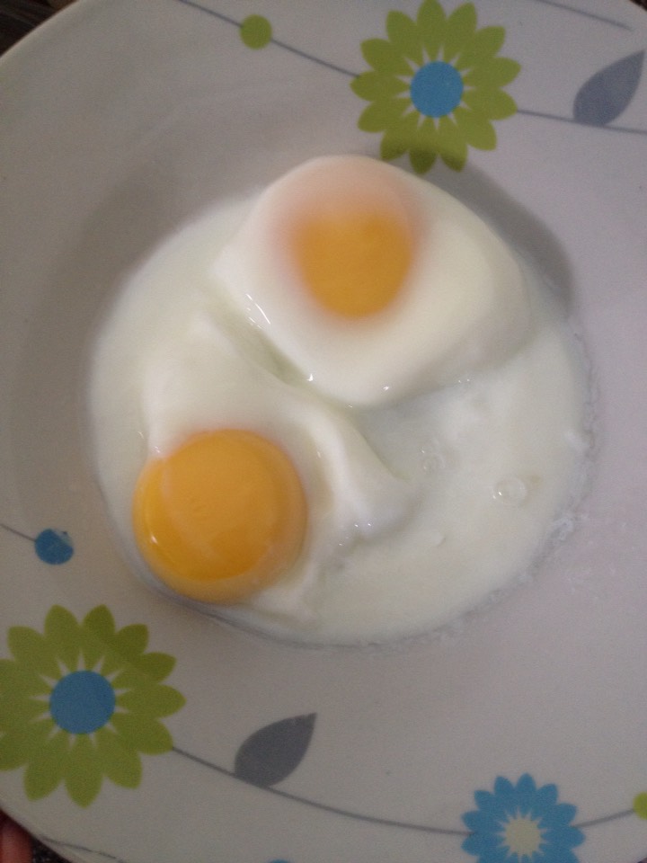 And here it is! I run a fork around the edges underneath the egg to loosen them from the bottom. You can eat them like this if you prefer.