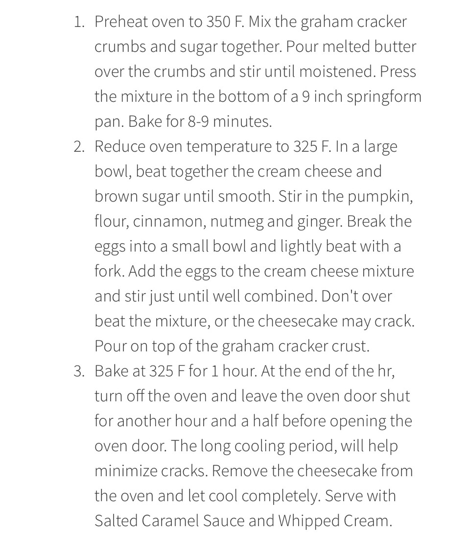 SALTED CARAMEL PUMPKIN CHEESECAKE! 