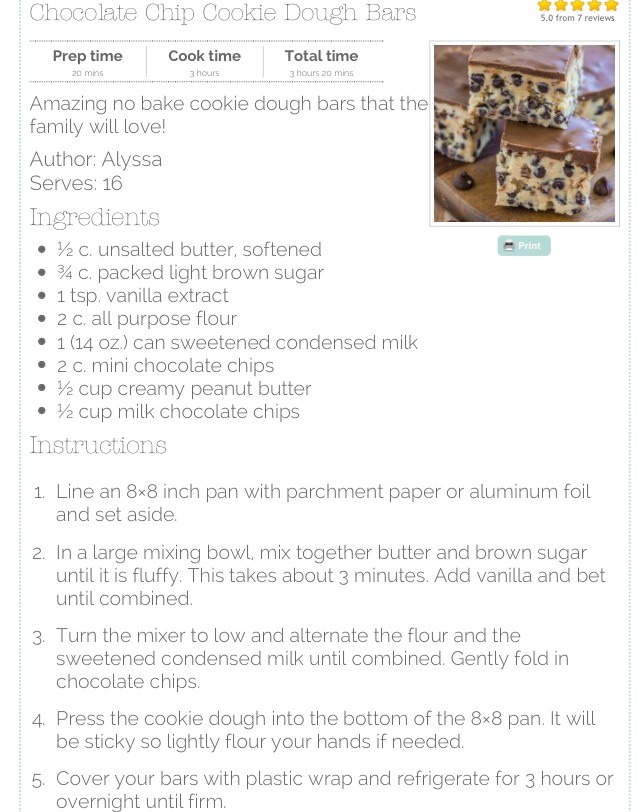 Chocolate Chip Cookie Dough Bars! Soo Good! 