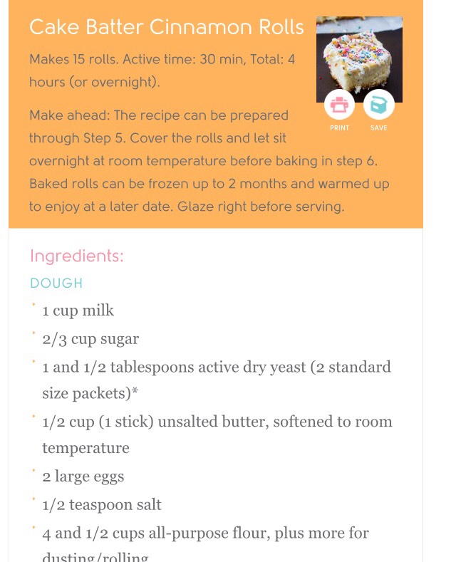 Cake Batter Cinnamon Rolls!!