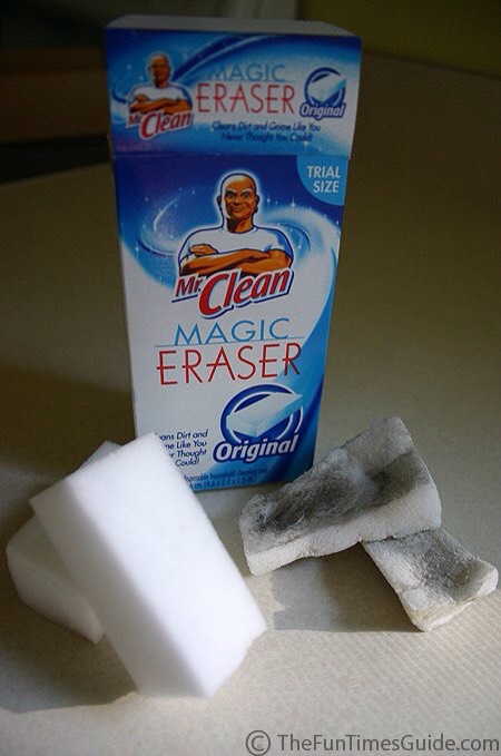 2) Invest in easy cleaning! If you want to make cleaning a bit easier, buy something like the magic eraser to help get the job done
