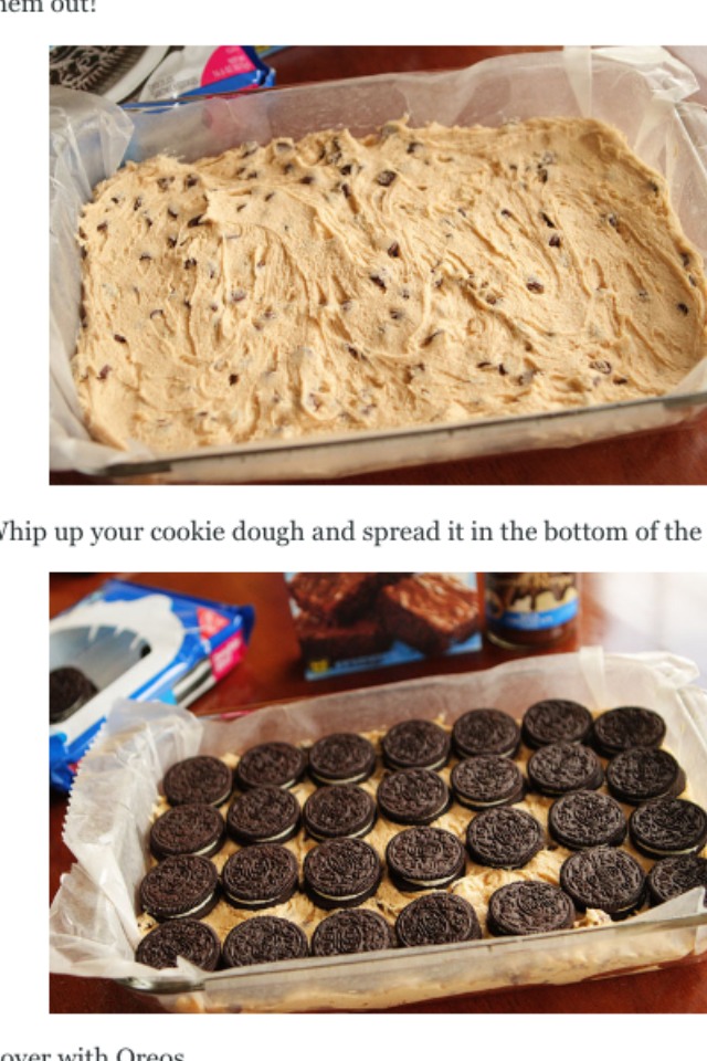 Ultimate Chocolate Chip Cookie n' Oreo Fudge Brownie Bar!   Need I Say More?