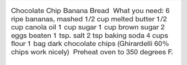🍫🍫Chocolate Chip Banana Bread🍌🍌