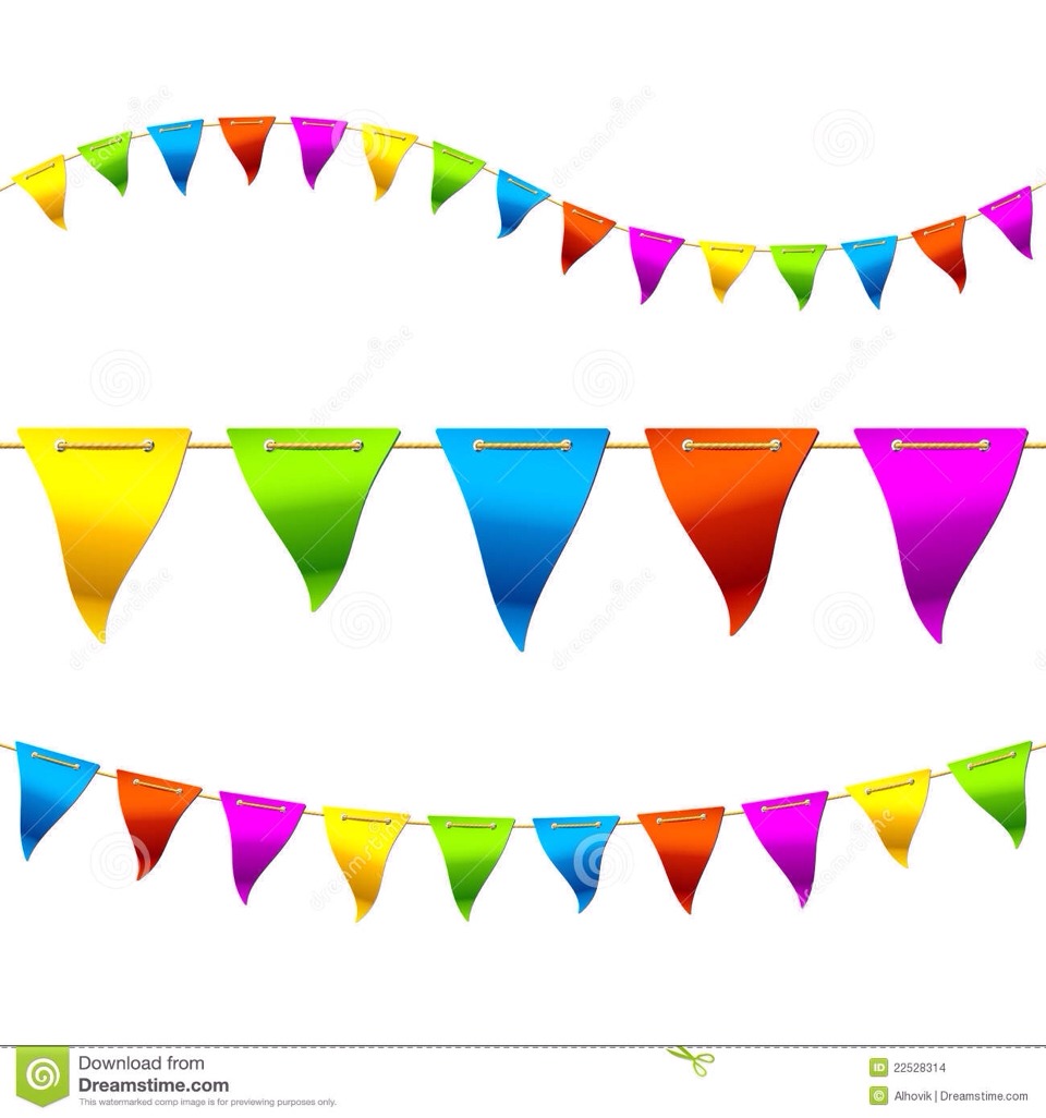 Make your own bunting - either with old fabric or paper. Looks effective.